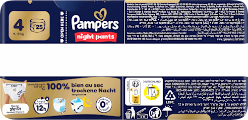 Baby Pants Night 4 (9-15 kg) Pampers night pants