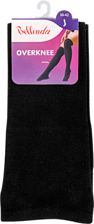 Női zokni, Overknee, fekete, 39-42 Bellinda