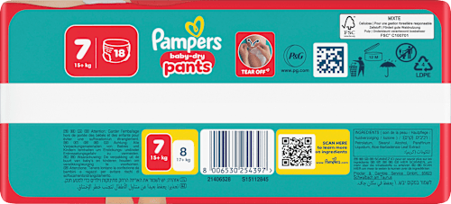 Baby Pants baby-dry Gr. 7 (15+ kg) Pampers baby-dry