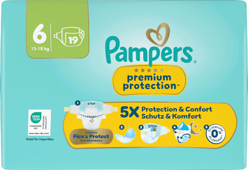 Windeln Premium Protection Gr. 6 (13-18 kg) Pampers