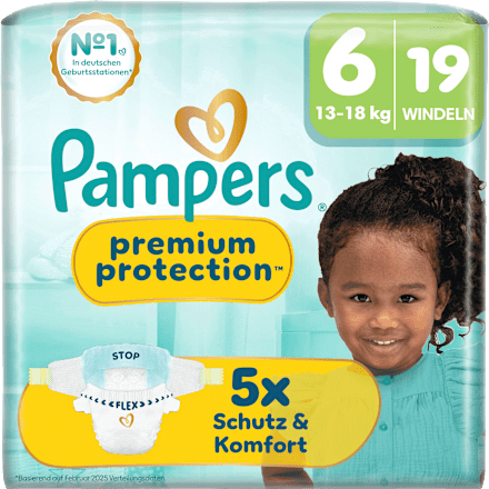 Windeln Premium Protection Gr. 6 (13-18 kg) Pampers
