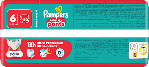 Baby Pants baby-dry Gr. 6 (13-19 kg) Pampers