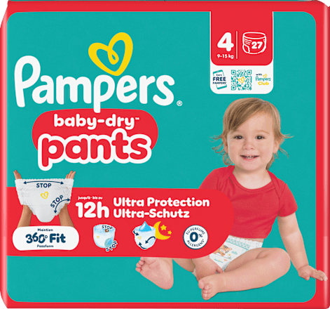 Baby Pants baby-dry Gr. 4 (9-15 kg) Pampers baby-dry