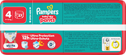 Baby Pants baby-dry Gr. 4 (9-15 kg) Pampers