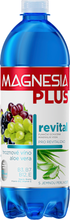Funkčná ochutená minerálna voda revital Pre revitalizáciu hroznové víno Aloe vera Magnesia