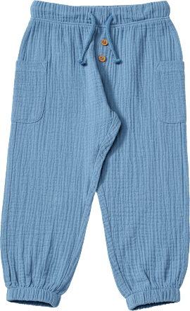 Hose aus Musselin mit Kordel, blau, Gr. 110 ALANA