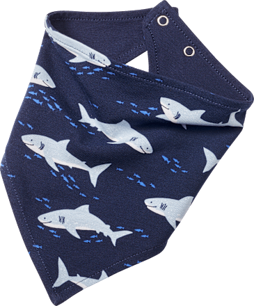 Halstuch Pro Climate mit Hai-Muster, blau ALANA