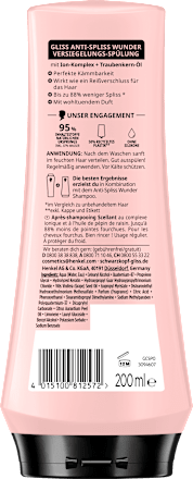 Conditioner Anti-Spliss Wunder Schwarzkopf GLISS