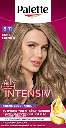 Haarfarbe 8-11 Kühles Naturblond Palette Intensive Color Creme