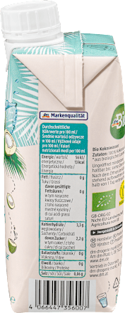 Kokoswasser, natur dmBio