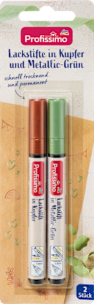 Lackstifte Set 2tlg Kupfer und Metallic-Grün Profissimo