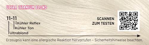 Haarfarbe 11-11 Ultra Titanium Blond Palette Intensive Color Creme