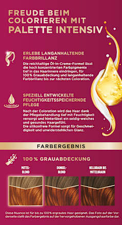 Haarfarbe 7-70/8-70 Terracotta Mittelblond Palette Intensive Color Creme