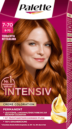Haarfarbe 7-70/8-70 Terracotta Mittelblond Palette Intensive Color Creme
