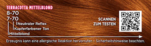 Haarfarbe 7-70/8-70 Terracotta Mittelblond Palette Intensive Color Creme