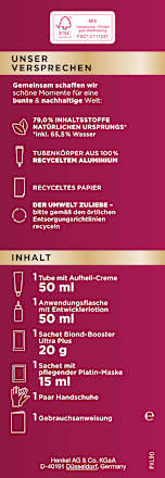 Haare Aufheller L9-0/XL9 Platin Blond Palette Intensive Color Creme