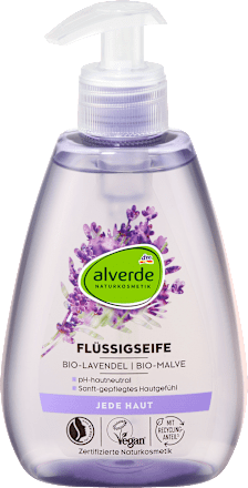 Sapone liquido lavanda e malva bio alverde