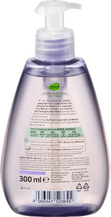 tekuté mýdlo bio levandule a bio sléz alverde NATURKOSMETIK