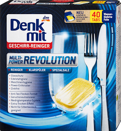 Spülmaschinen-Tabs Multi-Power Revolution Denkmit