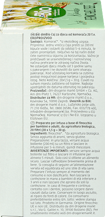 Kindertee Fenchel (20 Beutel) dmBio