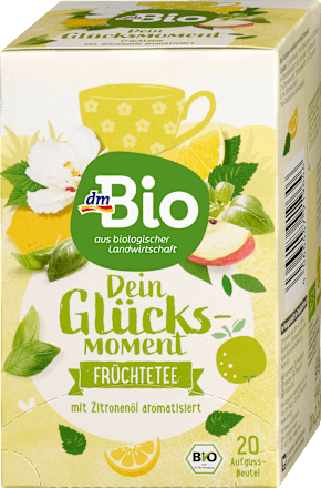 Früchtetee "Dein Glücksmoment" mit Zitronenöl (20 Beutel) dmBio