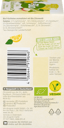 Früchtetee "Dein Glücksmoment" mit Zitronenöl (20 Beutel) dmBio
