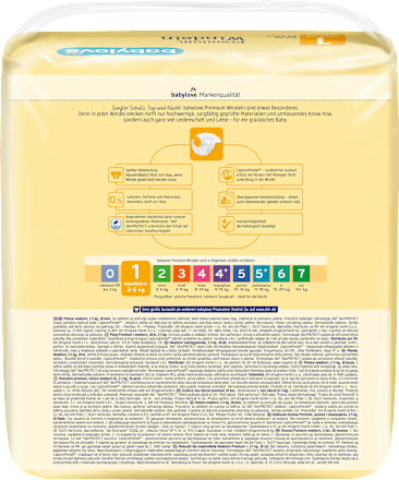 Windeln Premium Gr. 1, Newborn, 2-5 kg babylove