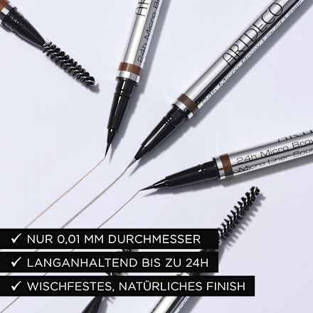 Augenbrauenstift 24H Micro Brow Liquid Liner 20 Deep Brown ARTDECO