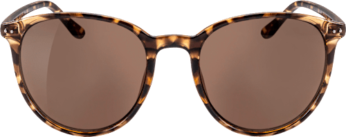 Sonnenbrille Erwachsene mit Demi-Muster und braun getönten Scheiben SUNDANCE