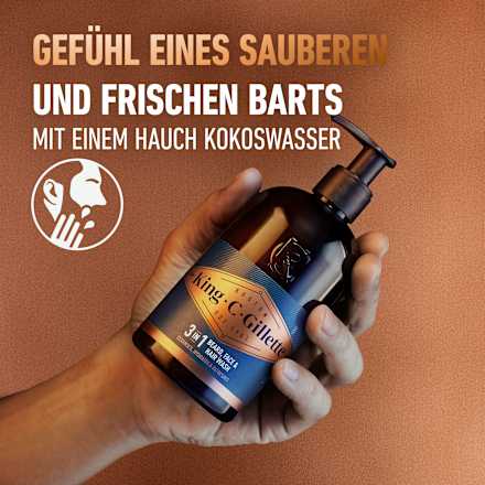 Bartwaschgel King. C. Gillette
