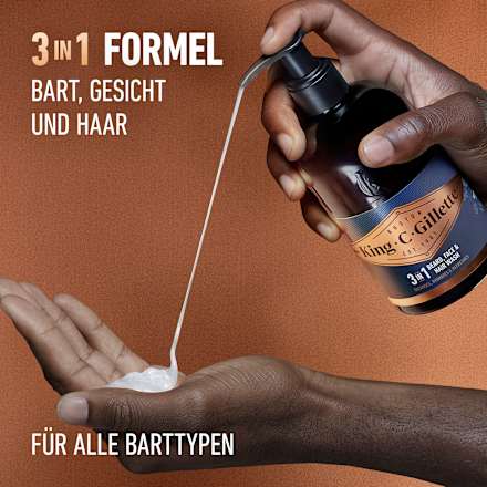 Bartwaschgel King. C. Gillette