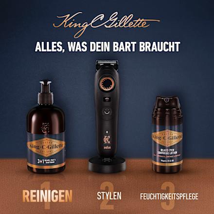 Bartwaschgel King. C. Gillette