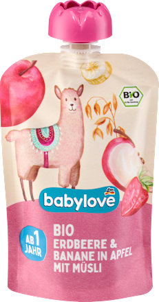 Voćni užitak - jagoda i banana u jabuci sa muslijem, od 1. godine babylove