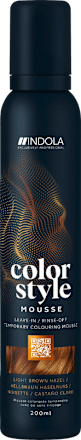 Schaumcoloration Color Style Mousse Hellbraun Haselnuss INDOLA