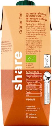 Früchtetee-Mischung Grüner Tee Mango und Maracuja Geschmack share