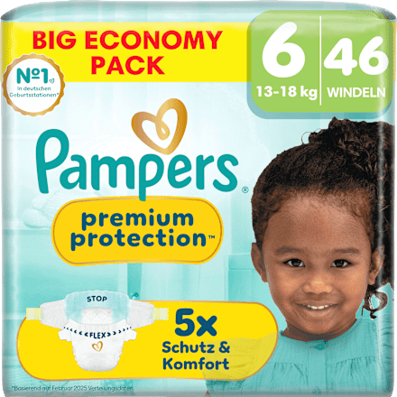 Windeln Premium Protection Gr. 6 XL (13-18 kg) Big Pack Pampers