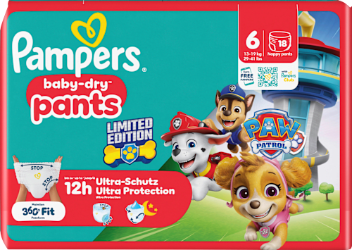 Baby Pants Baby Dry Paw Patrol Gr. 6 (13-19 kg)  Pampers