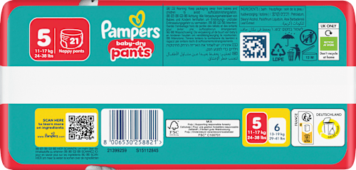 Baby Pants Baby Dry Paw Patrol Gr. 5 (11-17 kg) Pampers