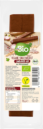 Snackwurst Landjäger Art vegan dmBio