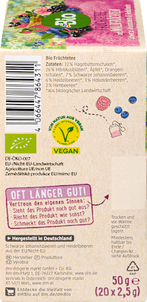 Bio erdei gyümölcstea, 20 filter dmBio