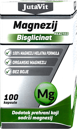 Magnezij Bisglicinat Reacted kapsule JutaVit