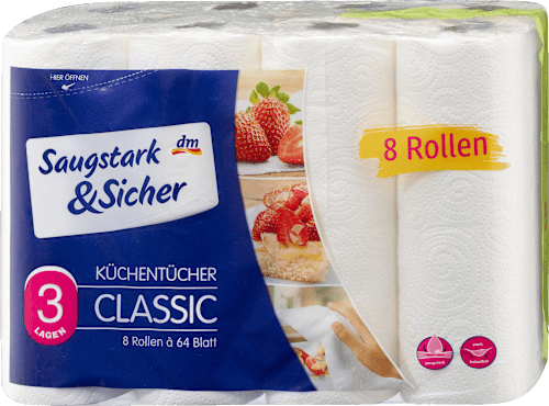 Kuhinjske brisače, 3-slojne Saugstark&Sicher