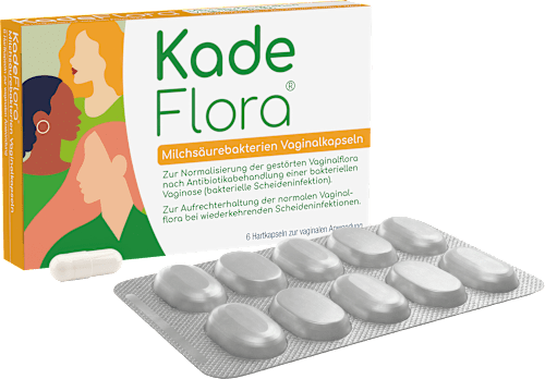 KadeFlora Milchsäurebakterien Vaginalkapseln, Hartkapseln zur vaginalen Anwendung KadeFlora