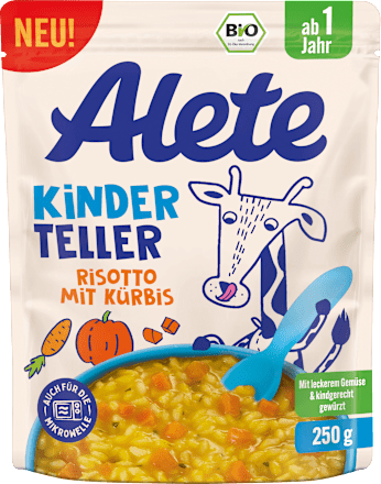 Kinderteller Risotto mit Kürbis ab 1 Jahr Alete