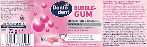 Žvýkačky Bubble pro děti Dontodent