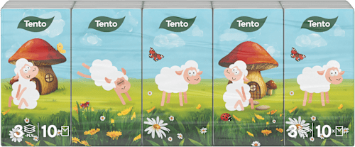 papírové kapesníky hygienické, 10x10 ks Tento