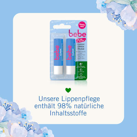 Lippenpflege Classic Doppelpack (2 x 4,9g) bebe
