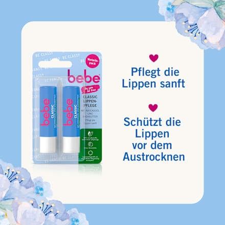 Lippenpflege Classic Doppelpack (2 x 4,9g) bebe
