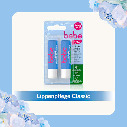 Lippenpflege Classic Doppelpack (2 x 4,9g) bebe