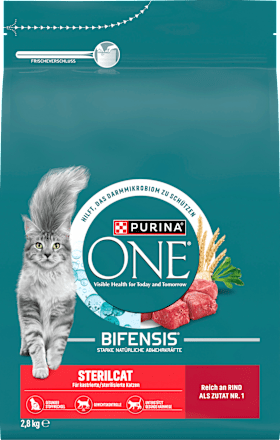 Trockenfutter Katze Bifensis Sterilcat Reich an Rind PURINA ONE